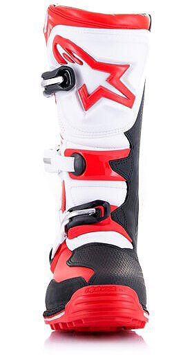 Topánky na motorku ALPINESTARS topánky TECH TRIAL, biele/červené fluo/čierne, 2025, veľ. 38 ...