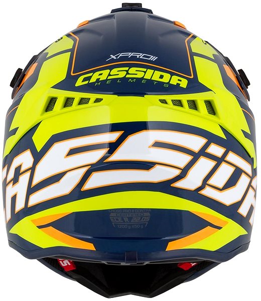 Motoros sisak Cassida Cross Pro 2 Contra, sárga fluo/narancs/kék, méret L ...