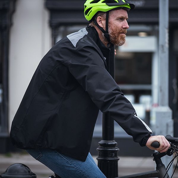 Bunda na motorku Oxford Endeavour Waterproof, černá/šedá reflexní, L ...