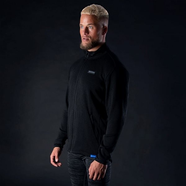 Motorkárska bunda Oxford Advanced Fleece Advanced termovložka, čierna, 2XL ...