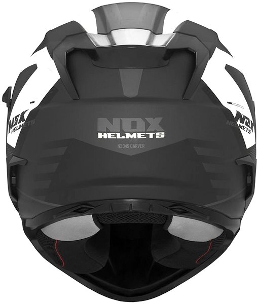 Motoros sisak NOX sisak N304S CARVER (fekete matt, fehér, M méret) 2025 ...