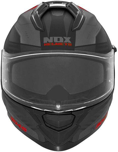 Helma na motorku NOX přilba N304S CARVER (černá matná,červená, vel. XS) 2025 ...