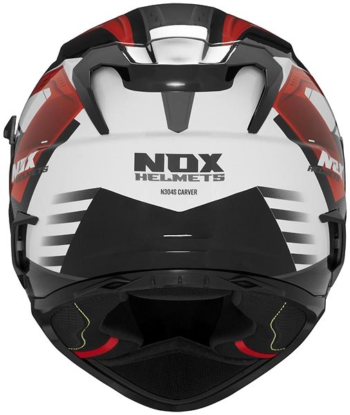 Helma na motorku NOX přilba N304S CARVER (černá,bílá,červená, vel. XL) 2025 ...