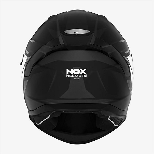 Prilba na motorku NOX N401 Xeno 2024, čierna matná, biela, veľkosť L ...