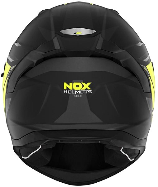 Prilba na motorku NOX N401 Xeno 2024, čierna matná, neón žltá, veľkosť 2XL ...