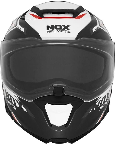 Helma na motorku NOX přilba N967 SYNCHRO (bílá,černá,červená, vel. XS) 2025 ...
