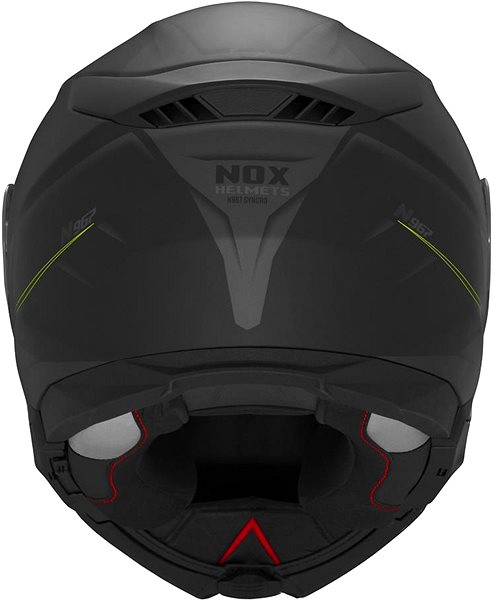 Motoros sisak NOX N967 SYNCHRO 2025 Bukósisak, matt fekete/ neonsárga, mérete S ...