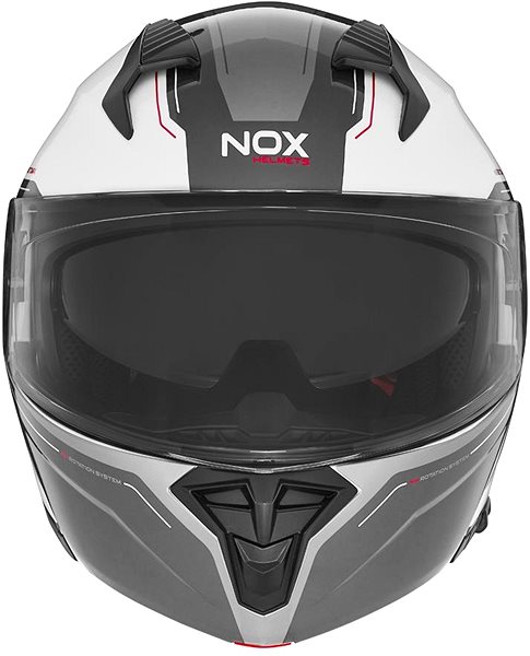 Prilba na motorku NOX N968 Tomak 2024, biela, čierna, veľkosť S ...