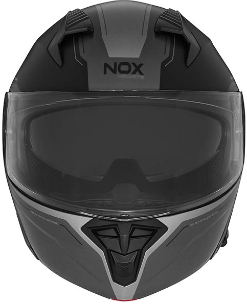 Prilba na motorku NOX N968 Tomak 2024, čierna matná, titánová, veľkosť M ...