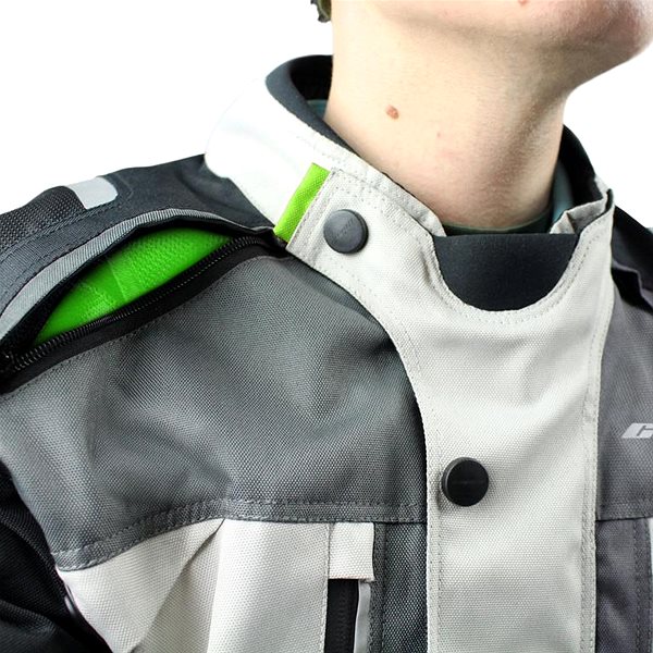 Cappa Racing Fiorano men's motorcycle jacket, grey, size 4XL.