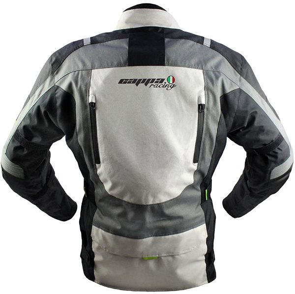 Cappa Racing Fiorano motorcycle jacket, men's, grey, size 5XL.