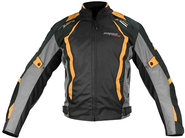 Motorkárska bunda Cappa Racing Arezzo textilná čierna/oranžová 5XL ...