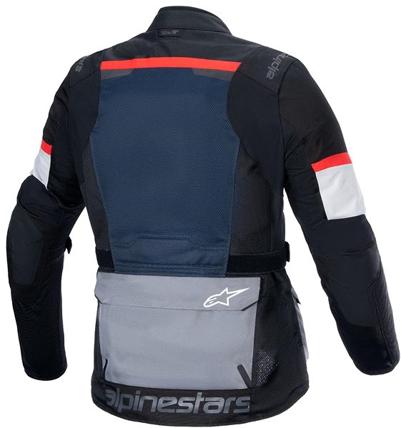 Motorkárska bunda ALPINESTAR ANDES AIR DRYSTARS, tmavo modrá/čierna/svetlosivá, 2024, veľkosť 4XL ...