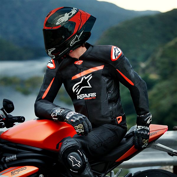Bunda na motorku ALPINESTARS GP PLUS R 4 AIRFLOWS, černá/červená fluo/bílá, 2024 ...
