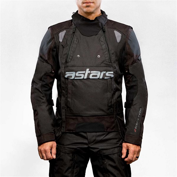 Bunda na motorku ALPINESTARS HALO DRYSTARS, tmavě modrá/khaki/oranžová/černá, 2024, vel. L ...