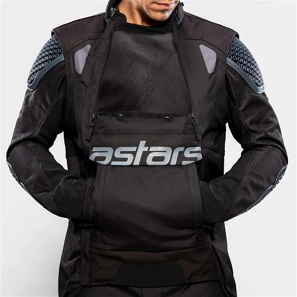 Bunda na motorku ALPINESTARS HALO DRYSTARS, tmavě modrá/khaki/oranžová/černá, 2024, vel. L ...