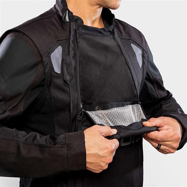 Bunda na motorku ALPINESTARS HALO DRYSTARS, tmavě modrá/khaki/oranžová/černá, 2024, vel. L ...
