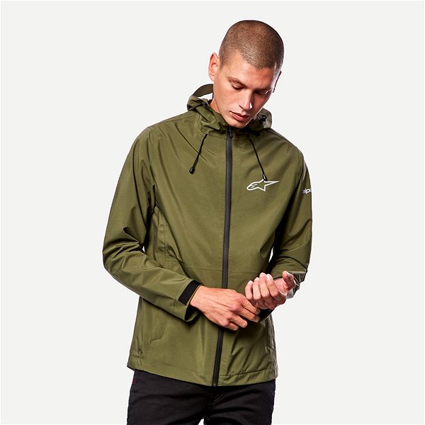 Motoros kabát ALPINESTARS OMNI RAINS, zöld, 2,5 mm-es. M ...