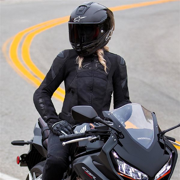 Motorkárska bunda ALPINESTAR STELLA T-GP PLUS R 4 AIRFLOWS, dámska, čierna/čierna, 2024, veľ. M ...