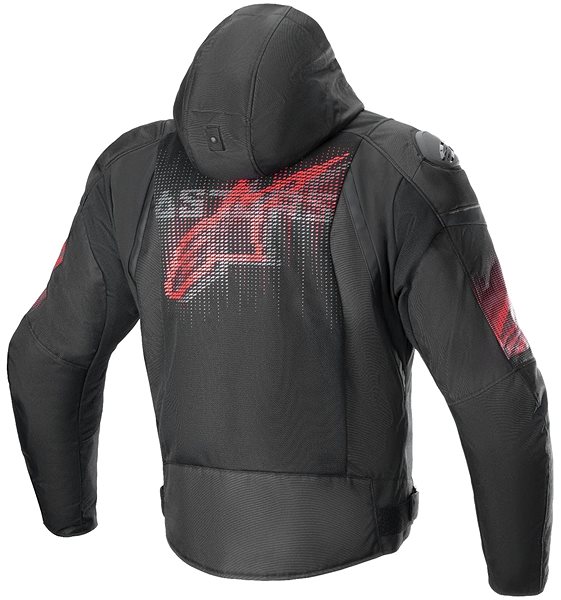 Motoros kabát Alpinestars Zaca Air Venom Waterproofs fekete/piros fluo, 2024 ...