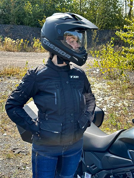 Motorkárska bunda TXR Visper čierna veľ. 10XL ...