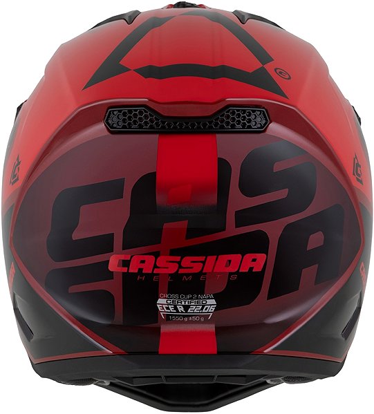 Motoros sisak CASSIDA Sisak Cross Cup 2 Napa, piros gyöngyház/lila/fekete, 2025, méret M ...