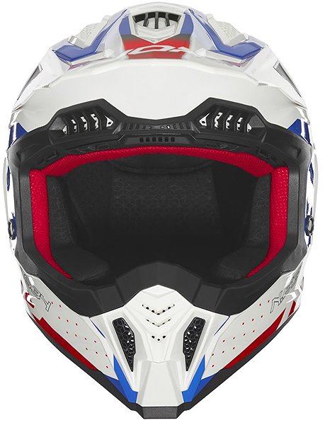 Helma na motorku NOX přilba N634 2025 bílá,modrá,červená, vel. L ...