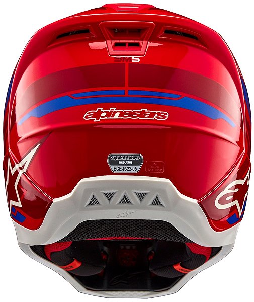 ALPINESTARS S-M5 ACTION 2, 2025, fluo red/blue, size XL motorcycle helmet.