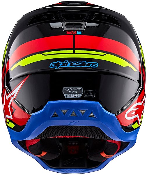 Motoros sisak ALPINESTARS S-M5 ACTION 2 bukósisak, 2027, fluo sárga/fluo piros, S ...