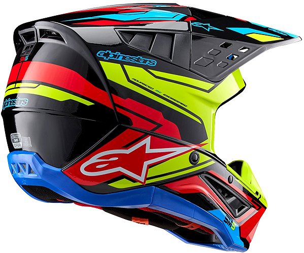 Motoros sisak ALPINESTARS S-M5 ACTION 2 bukósisak, 2027, fluo sárga/fluo piros, S ...
