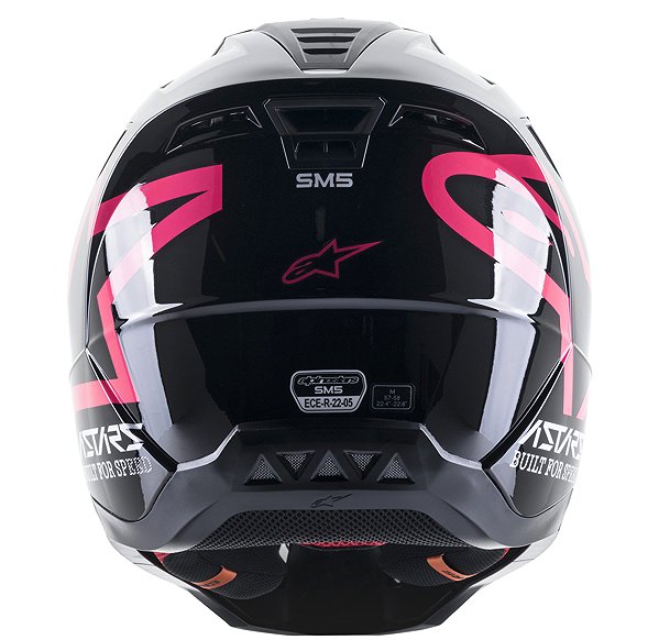 Motoros sisak ALPINESTARS S-M5 COMPASS bukósisak, 2023, fekete/rózsaszín, 2XL ...