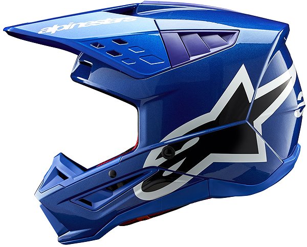 ALPINESTARS S-M5 CORP, 2025 motorcycle helmet, blue, size M.