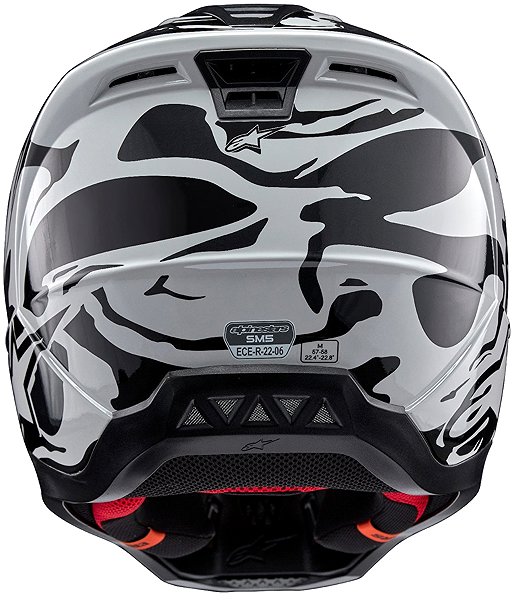 Prilba na motorku ALPINESTARS prilba S-M5 MINERAL, 2025, svetlo sivá/tmavo sivá camo, veľ. S ...