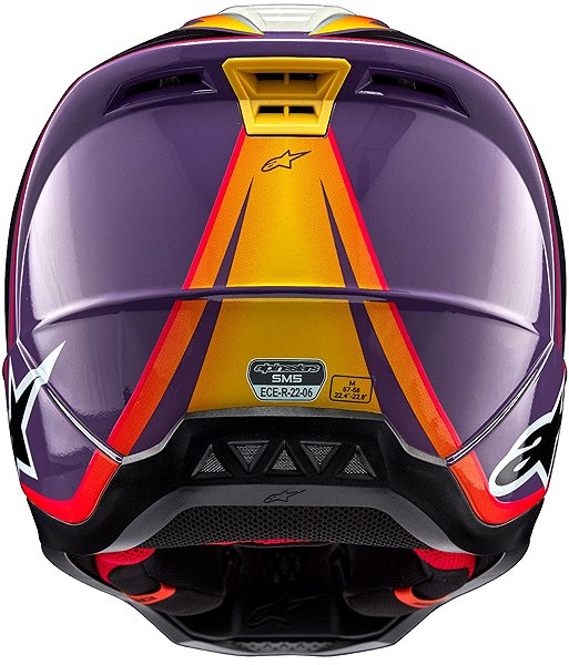 Motoros sisak ALPINESTARS S-M5 SAIL bukósisak, 2027, lila/fekete/ezüst, XS ...