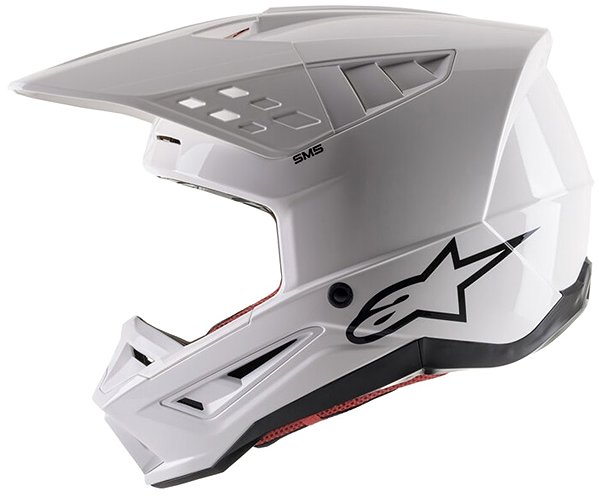 Helma na motorku ALPINESTARS přilba S-M5 SOLID, 2023, lesklá bílá, vel. M ...