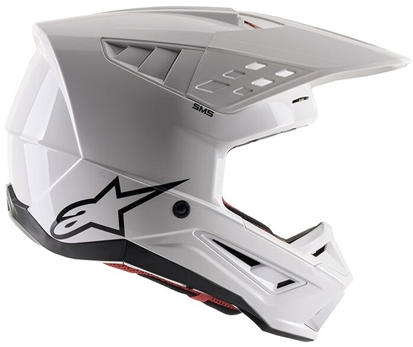 Helma na motorku ALPINESTARS přilba S-M5 SOLID, 2023, lesklá bílá, vel. M ...