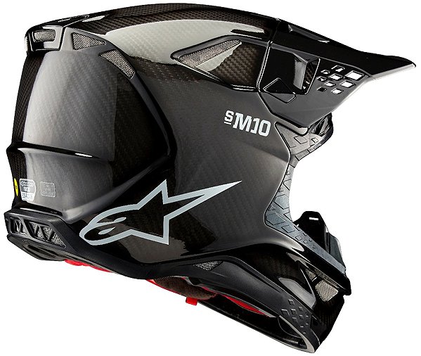 Motoros sisak ALPINESTARS SUPERTECH S-M10 SOLID bukósisak, 2026, fényes karbon, L ...