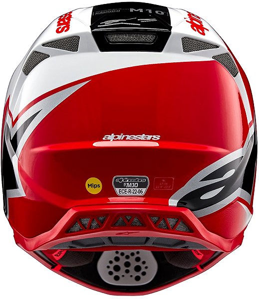 ALPINESTARS SUPERTECH S-M10 UNITE, 2025, red/white, size L motorcycle helmet.