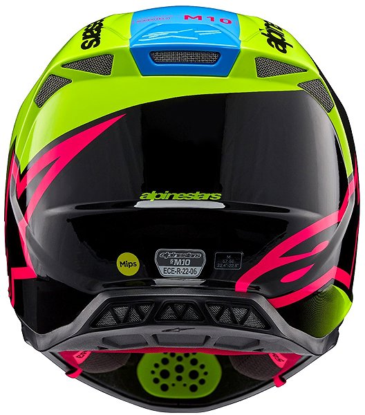 ALPINESTARS SUPERTECH S-M10 UNITE, 2025 motorcycle helmet, fluo yellow/black/pink, size L .