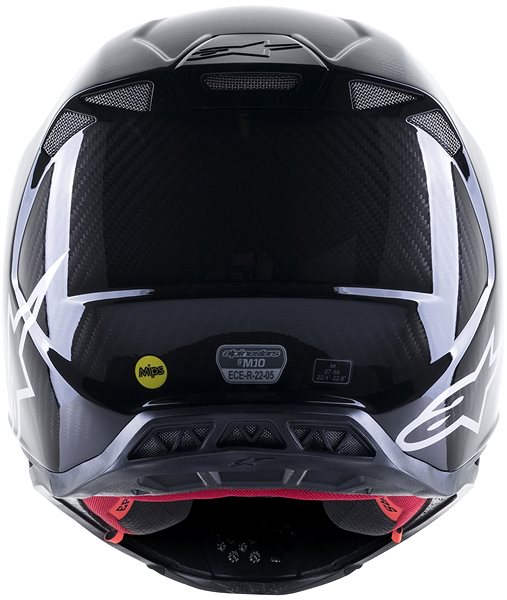 Helma na motorku ALPINESTARS přilba SUPERTECH S-M10 SOLID, černá lesklá karbon/šedá, vel. S ...