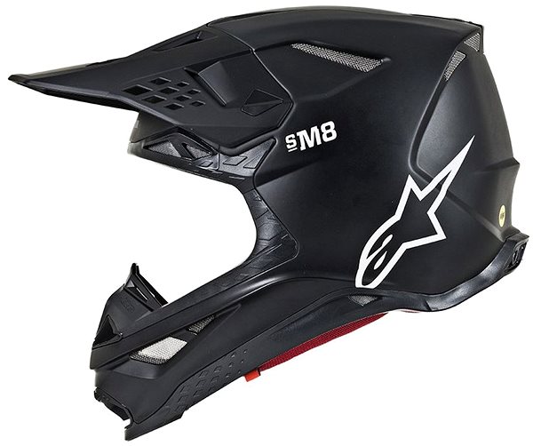 Helma na motorku ALPINESTARS přilba SUPERTECH S-M8 SOLID, černá matná, vel. S ...
