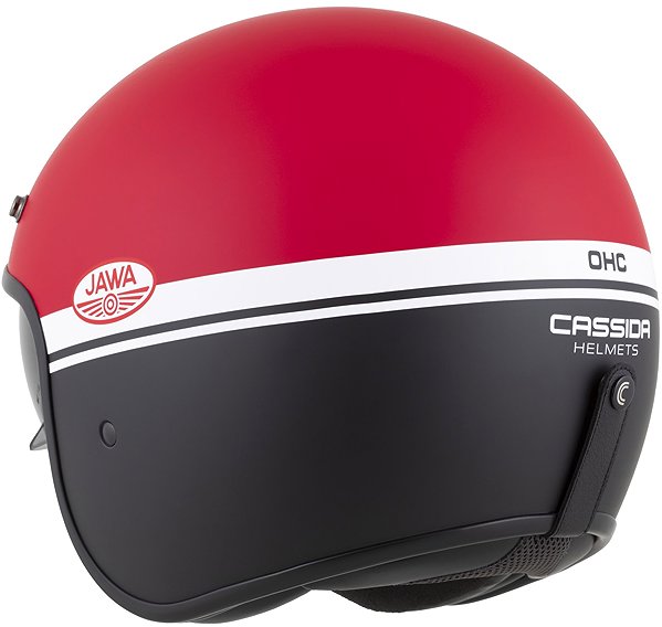 Motoros sisak CASSIDA Oxygen 20 Jawa OHC 2025 Sisak, matt piros/ fekete/ fehér, XL méret ...