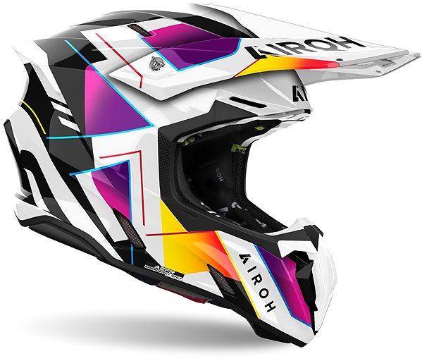 Motoros sisak AIROH TWIST 3 Rainbow 2025 Bukósisak, fényes, XL méret ...