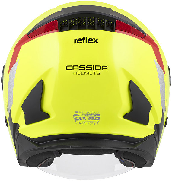 Motoros sisak CASSIDA Reflex 2.0 Safety 2026 Bukósisak, fluo sárga/ piros/ szürke/ fényvisszaverő ezüst, mérete XL ...