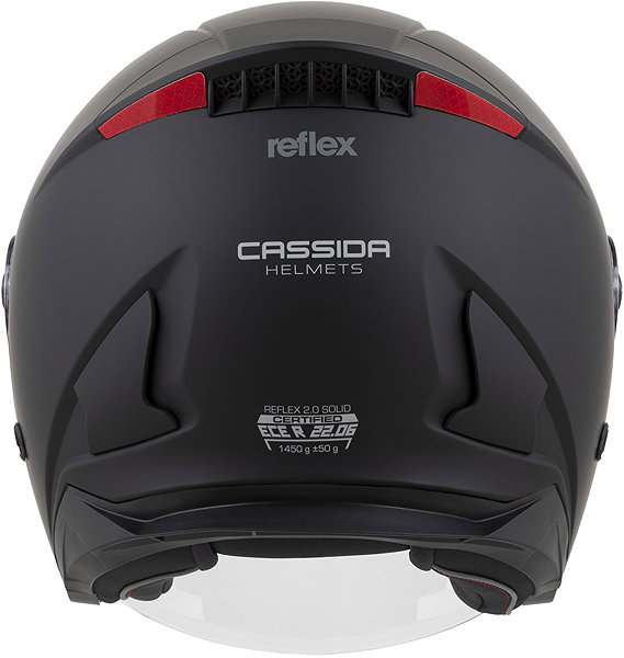 Motoros sisak CASSIDA Reflex 2.0 Solid 2026 Bukósisak, matt fekete/ sötétszürke, mérete S ...