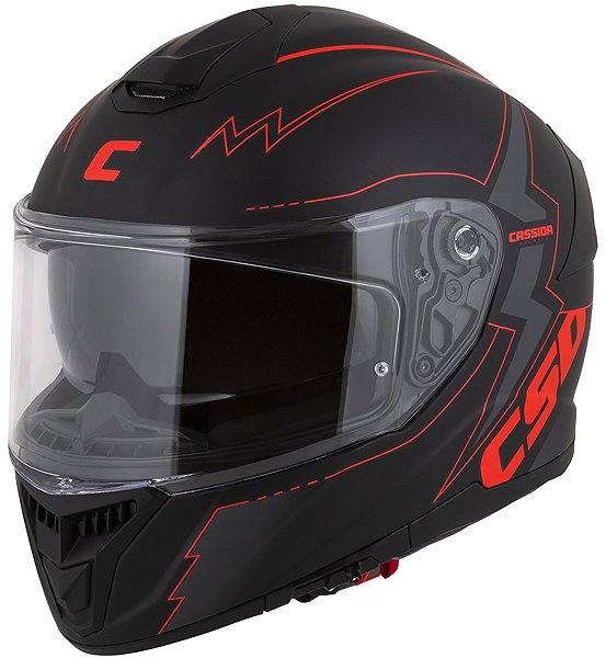 Motoros sisak CASSIDA Integral GT 2.1 Flash 2026 Bukósisak, matt fekete/ metálpiros, mérete M ...