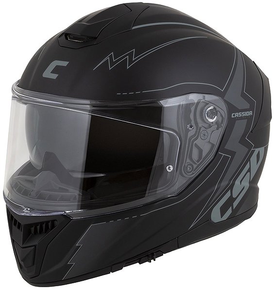 Motoros sisak CASSIDA Integral GT 2.1 Flash 2026 Bukósisak, matt fekete/ sötétszürke, mérete L ...