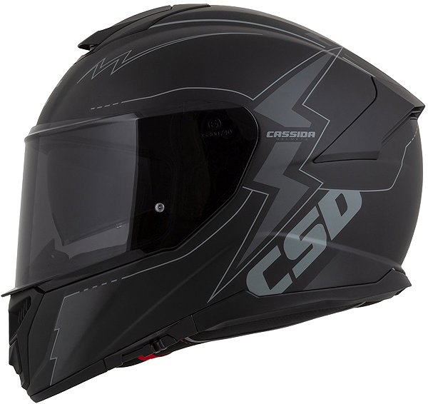 Motoros sisak CASSIDA Integral GT 2.1 Flash 2026 Bukósisak, matt fekete/ sötétszürke, mérete L ...