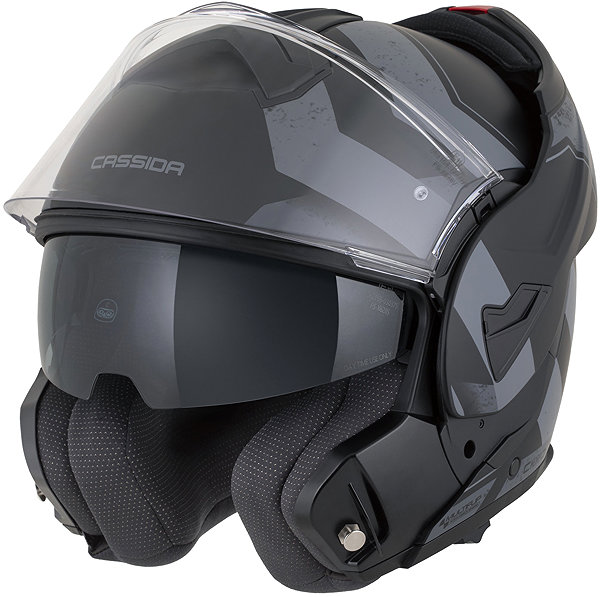 Motoros sisak CASSIDA MultiFlip Korp 2026 Bukósisak, matt fekete/ sötétszürke/ szürke, S ...