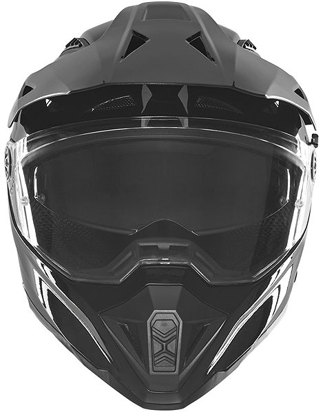 NOX N350 2026 motorcycle helmet, black, size L.